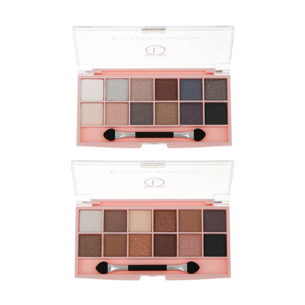 Тени 12-ти цветные тм ЮНИLOOK, 14 г, арт.№ 330-265