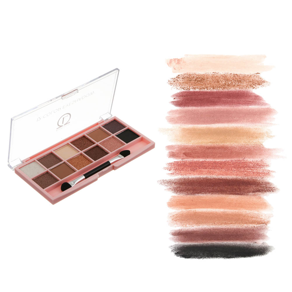 Тени 12-ти цветные тм ЮНИLOOK, 14 г, арт.№ 330-265