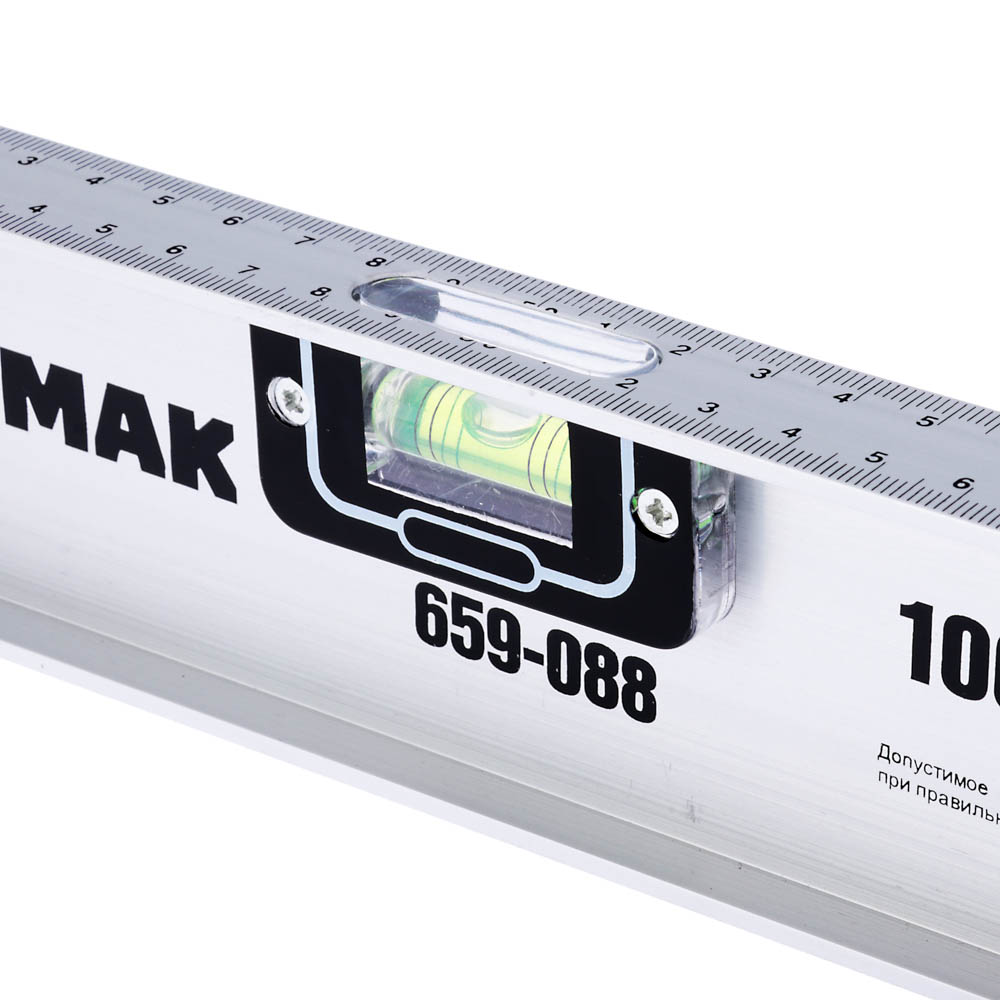 ЕРМАК Уровень строительный "Рельс", 1000 мм, арт.№ 659-088