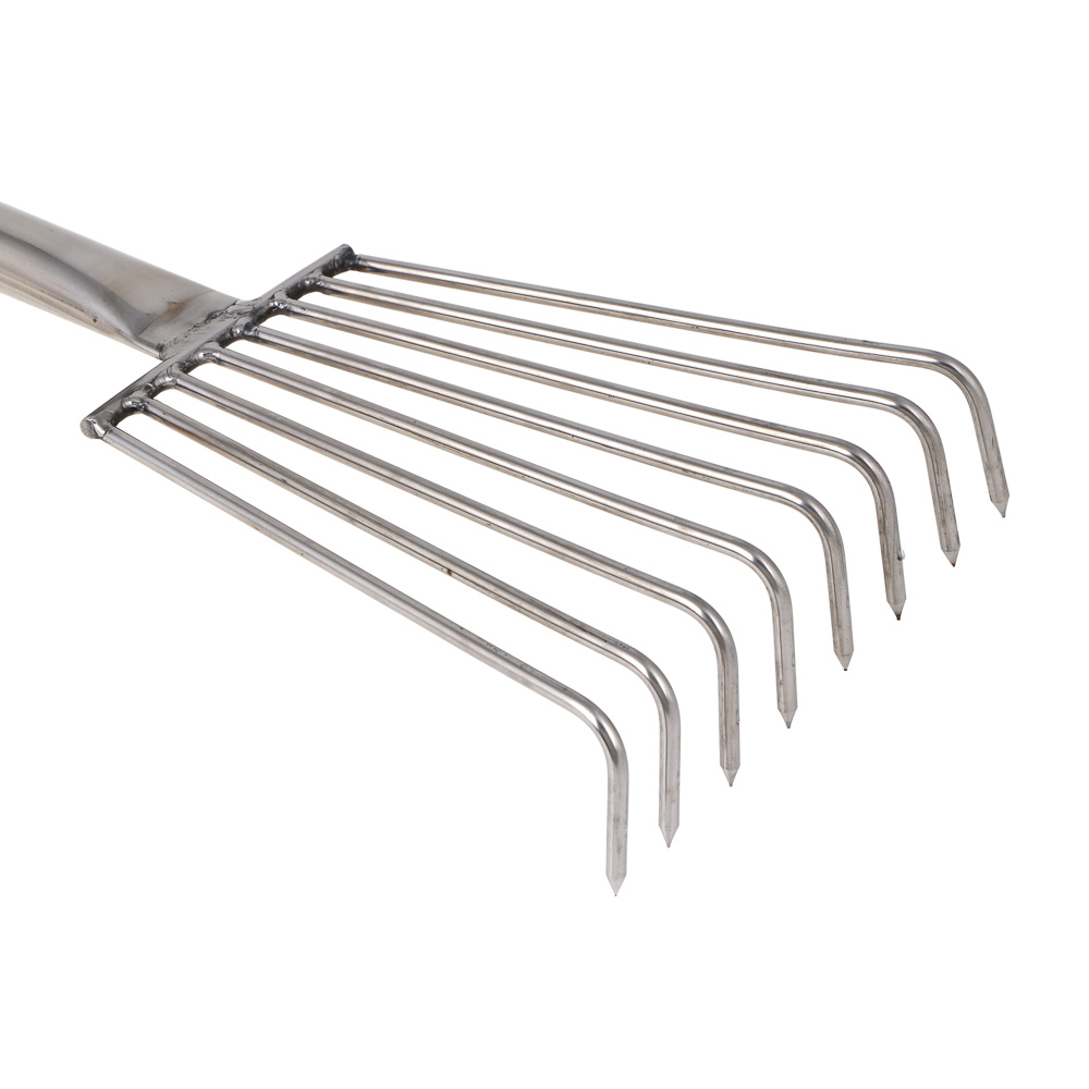 INBLOOM PROF+ Грабли садовые 60см, 8 зубов, нержавеющая сталь 201, арт.№ 181-008