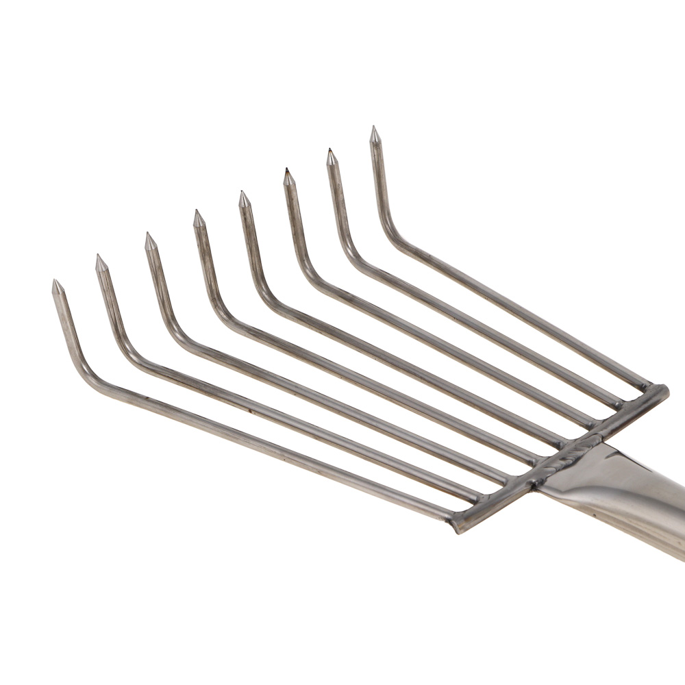 INBLOOM PROF+ Грабли садовые 60см, 8 зубов, нержавеющая сталь 201, арт.№ 181-008