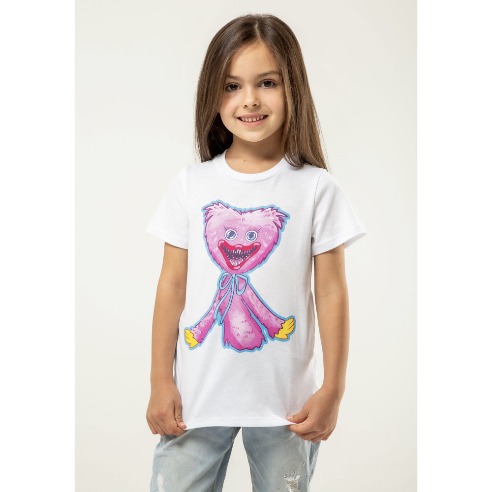 Футболка "ДЕТИ" Обнимашки, хлопок, размер 116, цвет белый, арт.№ 830-802