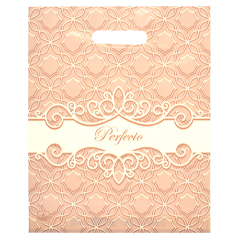 Пакет ПНД Серия Перфекто с вырубной ручкой, L 37х30см, 90мкм,5 дизайнов, арт.№ 507-868