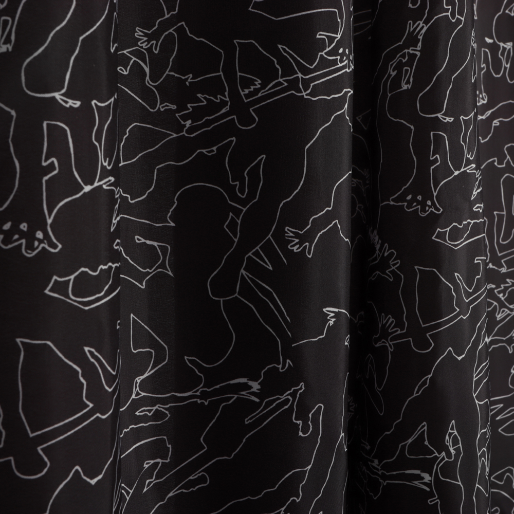 BY Русские Супергерои Шторка для ванной, с утяжелителем, полиэстер 90 г/м2, 180x180см, чёрная, арт.№ 461-625