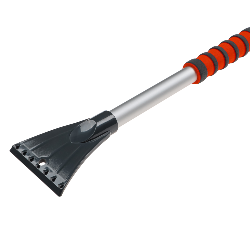 ЕРМАК Щетка для уборки снега с распушенной щетиной+скребок, 90 см, арт.№ 775-123