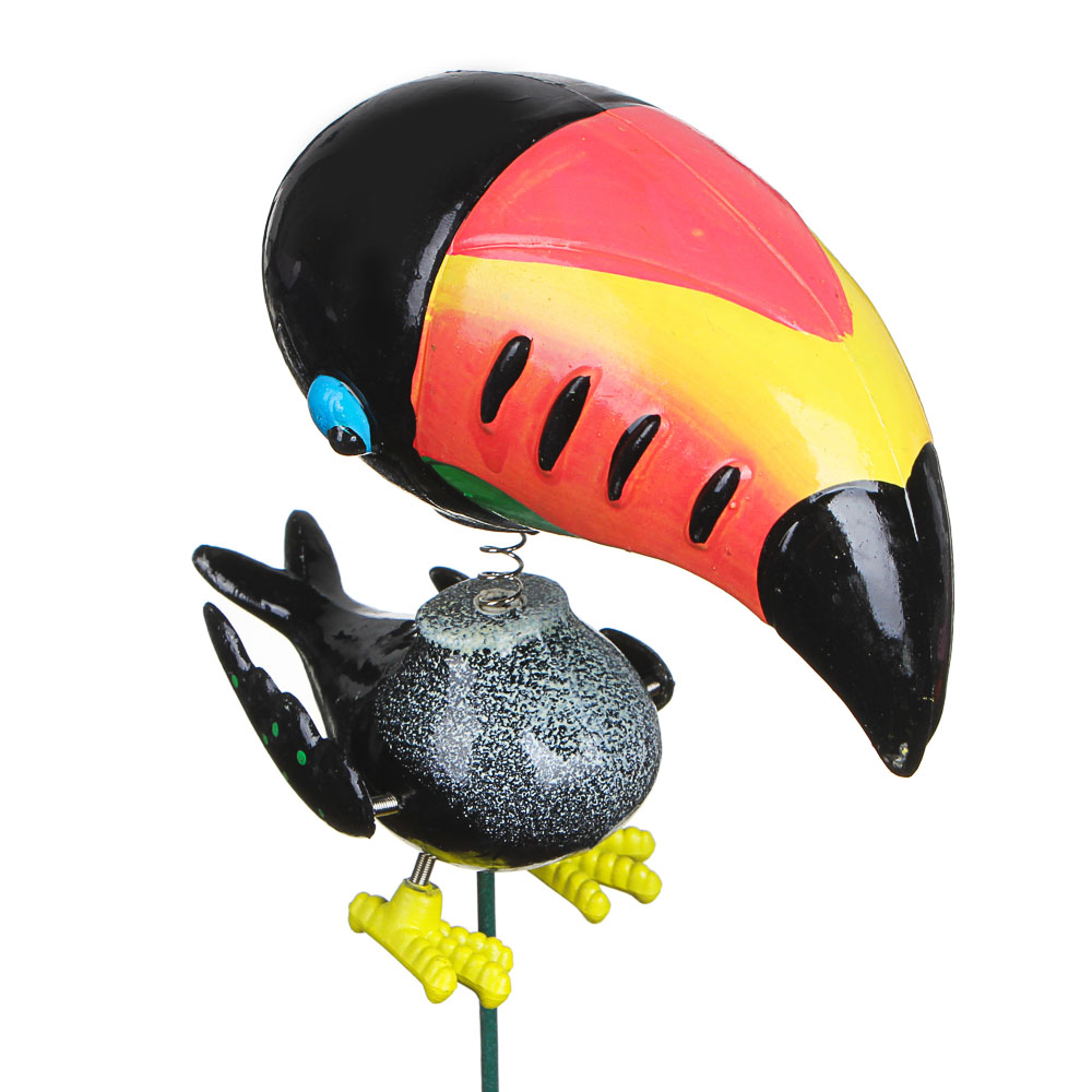 INBLOOM Фигурка на стержне 60см "Тукан", пластик, 4 дизайна, арт.№ 153-110