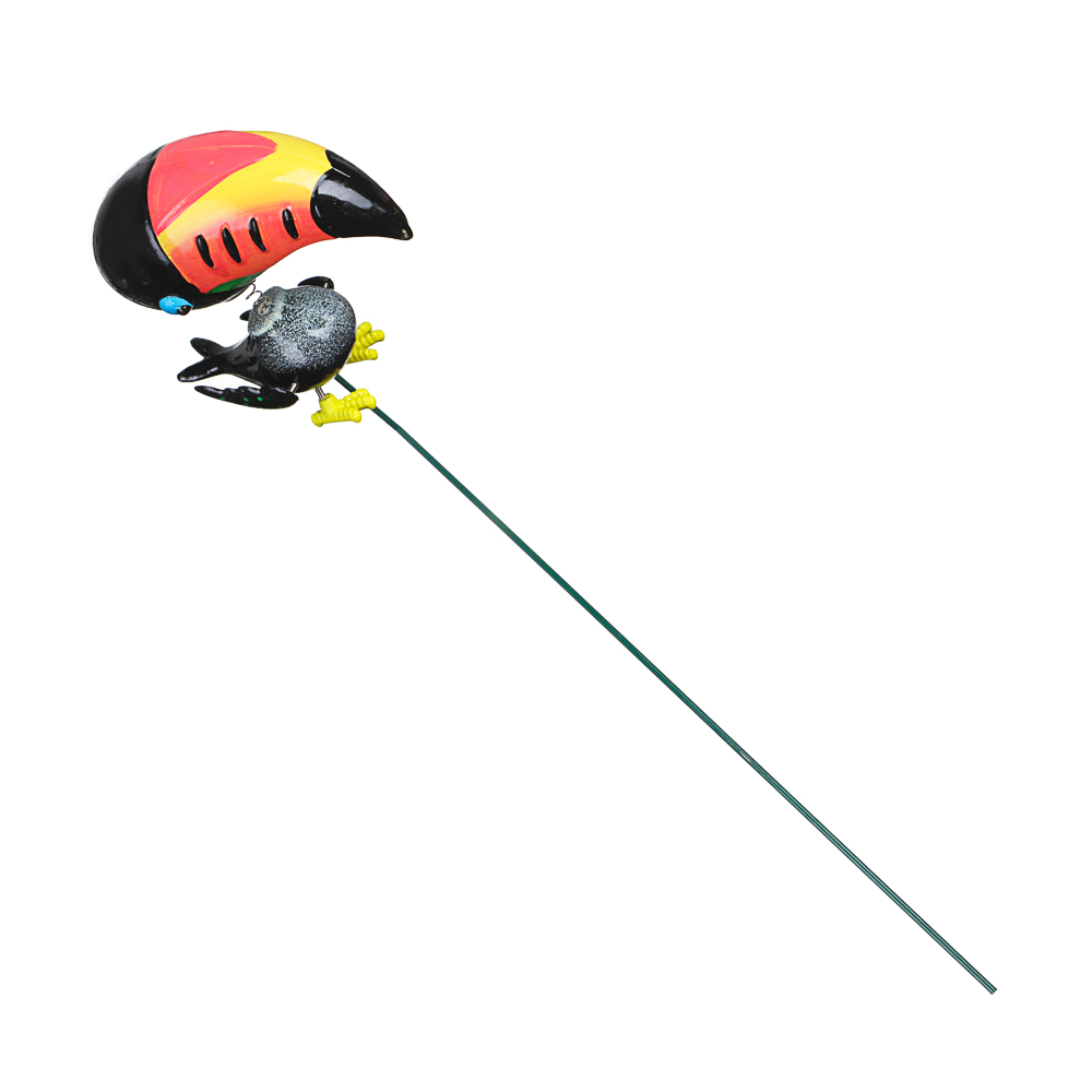 INBLOOM Фигурка на стержне 60см "Тукан", пластик, 4 дизайна, арт.№ 153-110