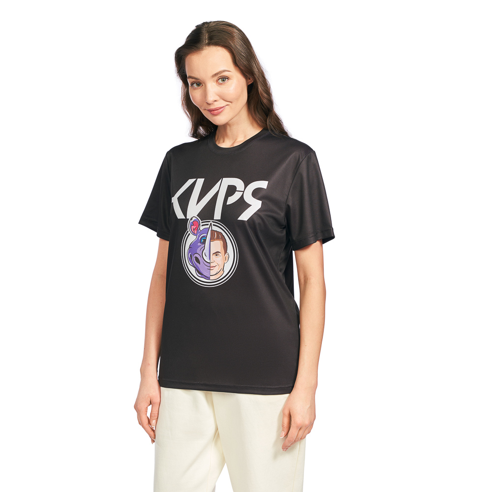 Футболка спортивная для взрослых «КИРЯ», размер XL, 100% полиэстер, носорог, арт.№ 006-075