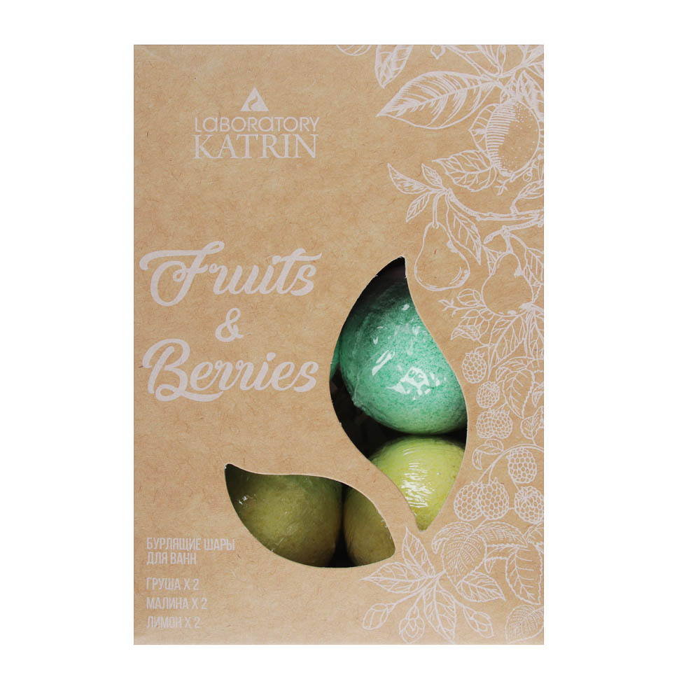 Набор бурлящих шаров для ванн Fruits&Berries, 6х40г, арт.№ 937-077
