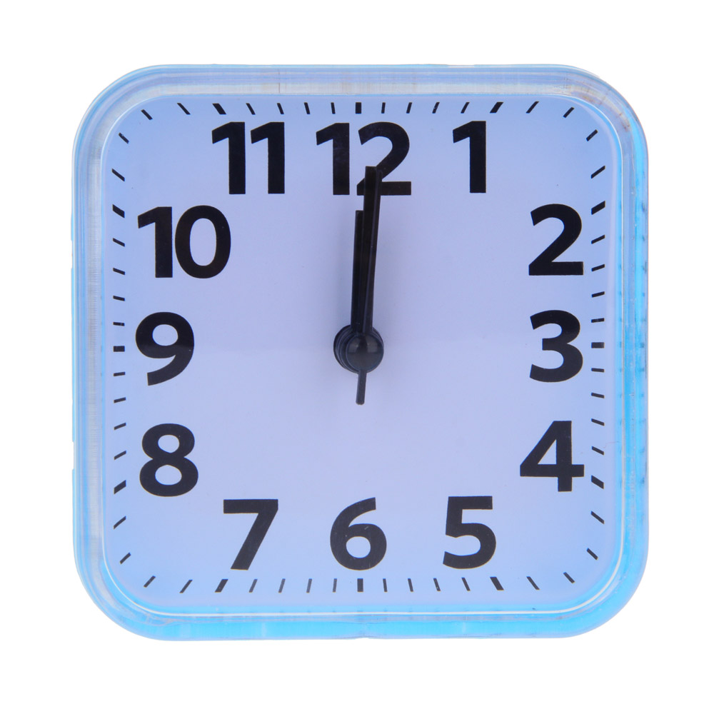 LADECOR CHRONO Будильник, 8,5х8,5х3,5см, 1xAA, пластик, 4 цвета, арт.№ 529-022