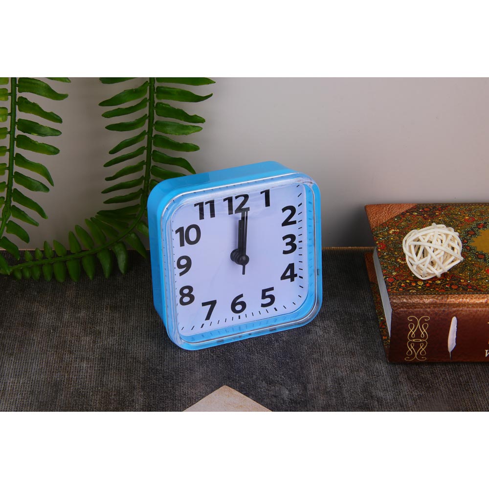 LADECOR CHRONO Будильник, 8,5х8,5х3,5см, 1xAA, пластик, 4 цвета, арт.№ 529-022