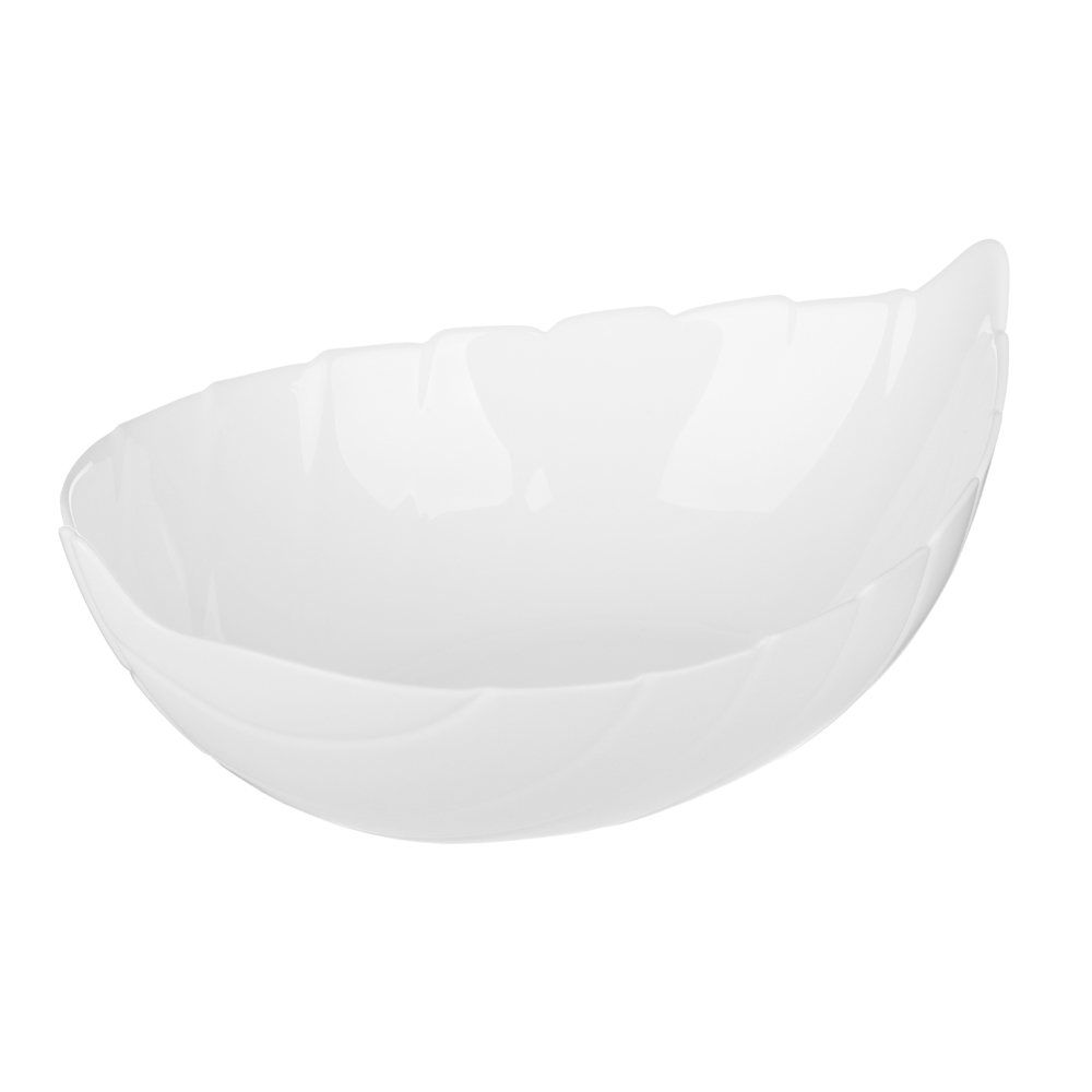 MILLIMI Листья Салатник, опаловое стекло, 21,5 см, арт.№ 818-073