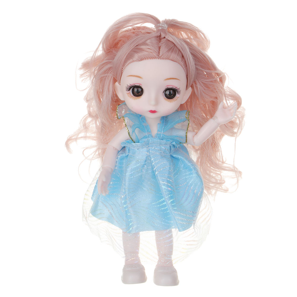 ИГРОЛЕНД Кукла шарнирная 15 см "Сладкая вечеринка", PP, PVS, ABS, 35,5х7,5х22 см, арт.№ 436-131