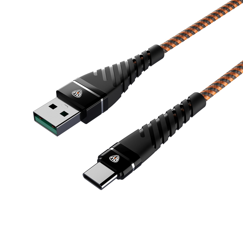 Кабель для зарядки USB(A)-Type C BY Герои, 1м., 2.4А, быстр зар QC3.0, тканная оплётка, Добрыня, арт.№ 931-391