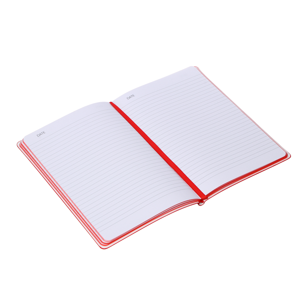 Бизнес - блокнот "ЦВЕТЫ НА СИРЕНЕВОМ" А5, 192 стр., гибкая обл., иск.кожа с печатью, красный срез, арт.№ 572-210