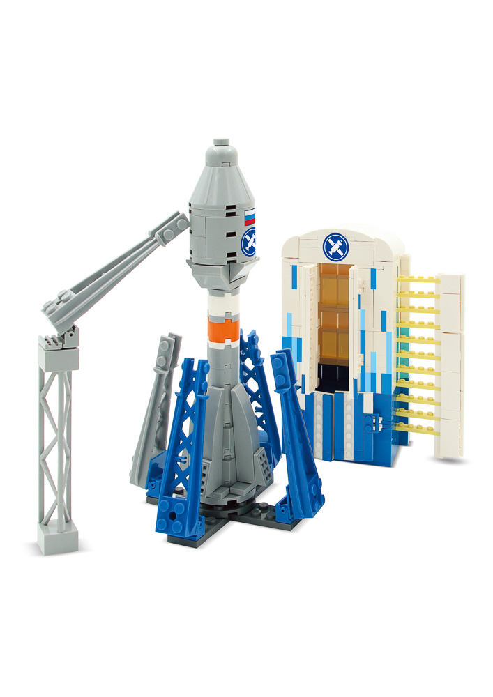 BY Русские Супергерои Конструктор "Космодром Восточный", 395-418 деталей, ABS, 30х20х6см, арт.№ 265-648