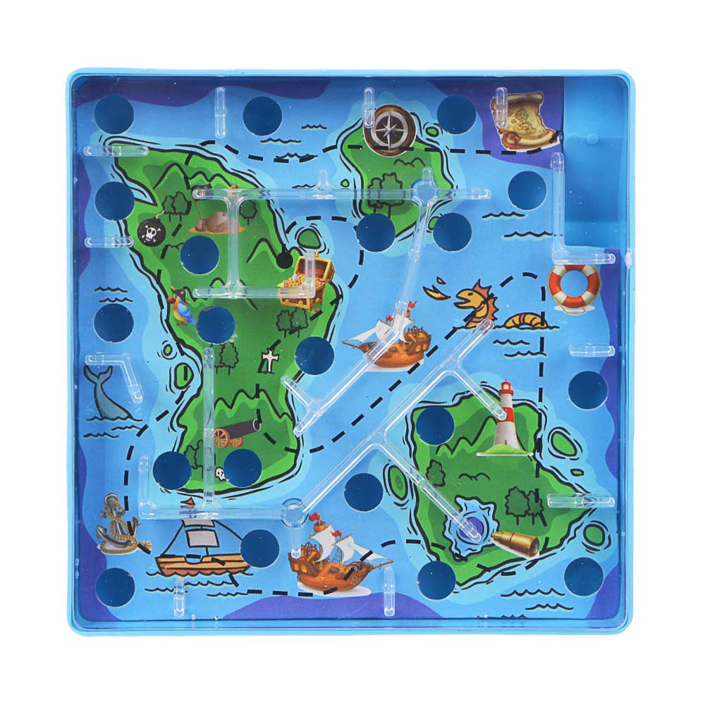 ИГРОЛЕНД Игры в дорогу мини лабиринт, пластик, 10х10х2,1см, 3 дизайна, арт.№ 214-034