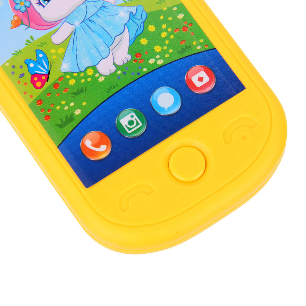 ИГРОЛЕНД Смартфон музыкальный, 2xААА, ABS, 6х12,6х1,5см, 4 дизайна, арт.№ 272-658