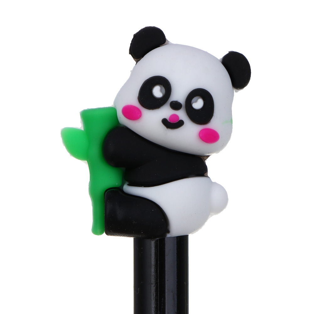 Ручка гелевая синяя, с наконечником в форме панды, 4 дизайна, арт.№ 627-164