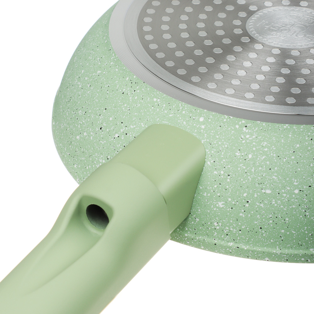 SATOSHI Дейзи Сковорода литая d20см, антипригарное покрытие мрамор, индукция, 3 цвета, арт.№ 846-678