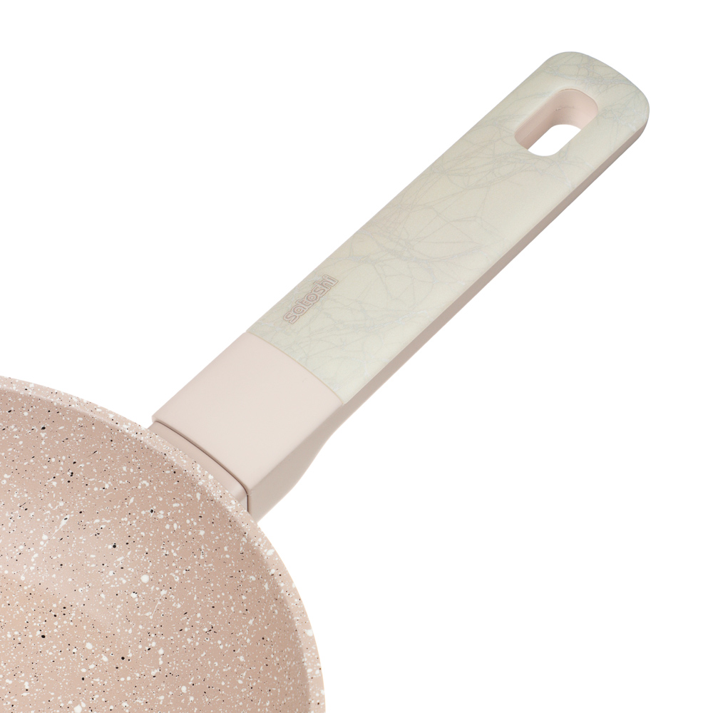 SATOSHI Дейзи Сковорода литая d20см, антипригарное покрытие мрамор, индукция, 3 цвета, арт.№ 846-678