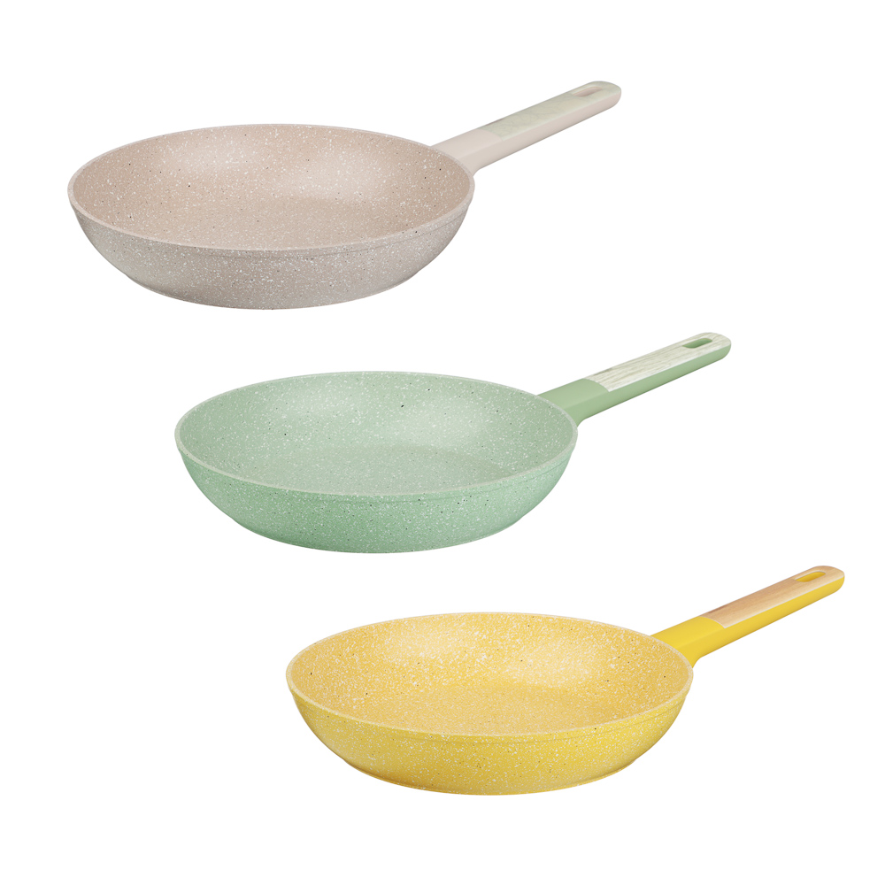 SATOSHI Дейзи Сковорода литая d26см, антипригарное покрытие мрамор, индукция, 3 цвета, арт.№ 846-680