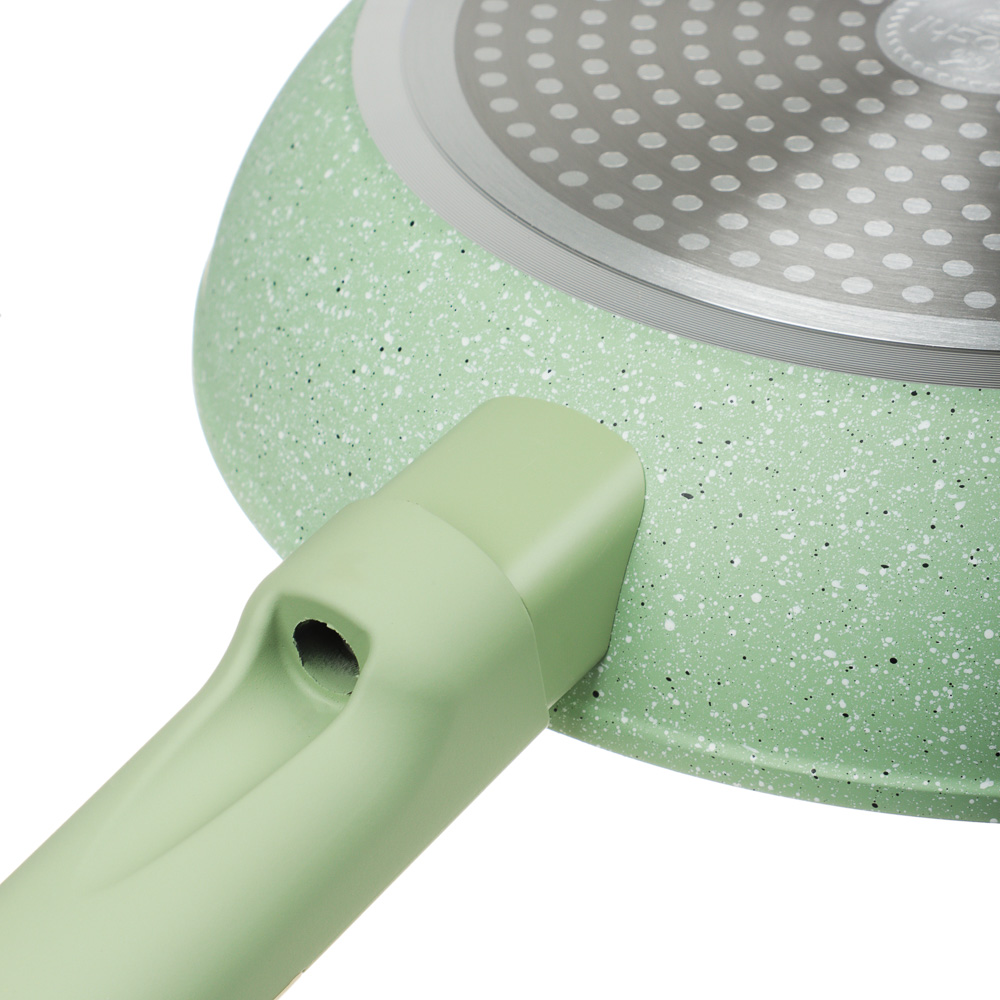 SATOSHI Дейзи Сковорода литая d26см, антипригарное покрытие мрамор, индукция, 3 цвета, арт.№ 846-680