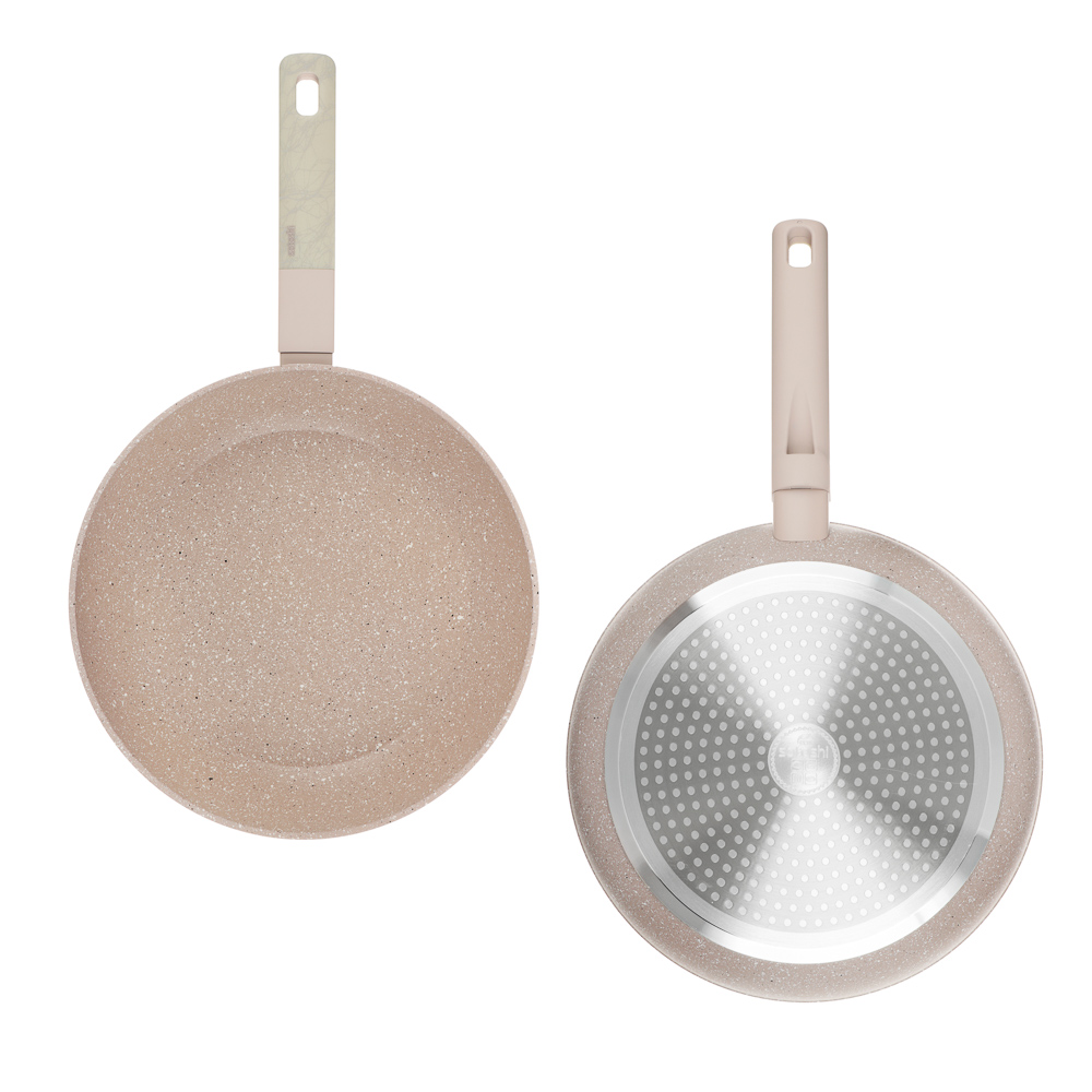 SATOSHI Дейзи Сковорода литая d26см, антипригарное покрытие мрамор, индукция, 3 цвета, арт.№ 846-680