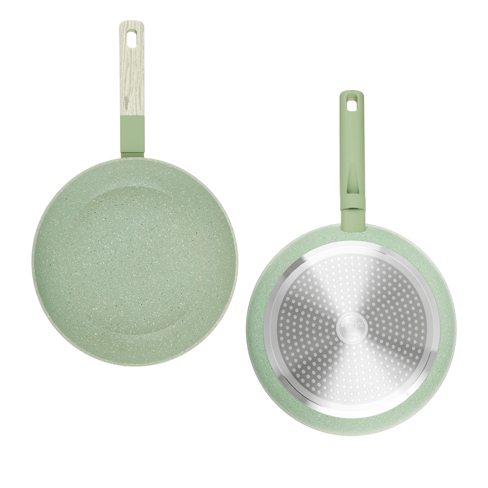 SATOSHI Дейзи Сковорода литая d26см, антипригарное покрытие мрамор, индукция, 3 цвета, арт.№ 846-680