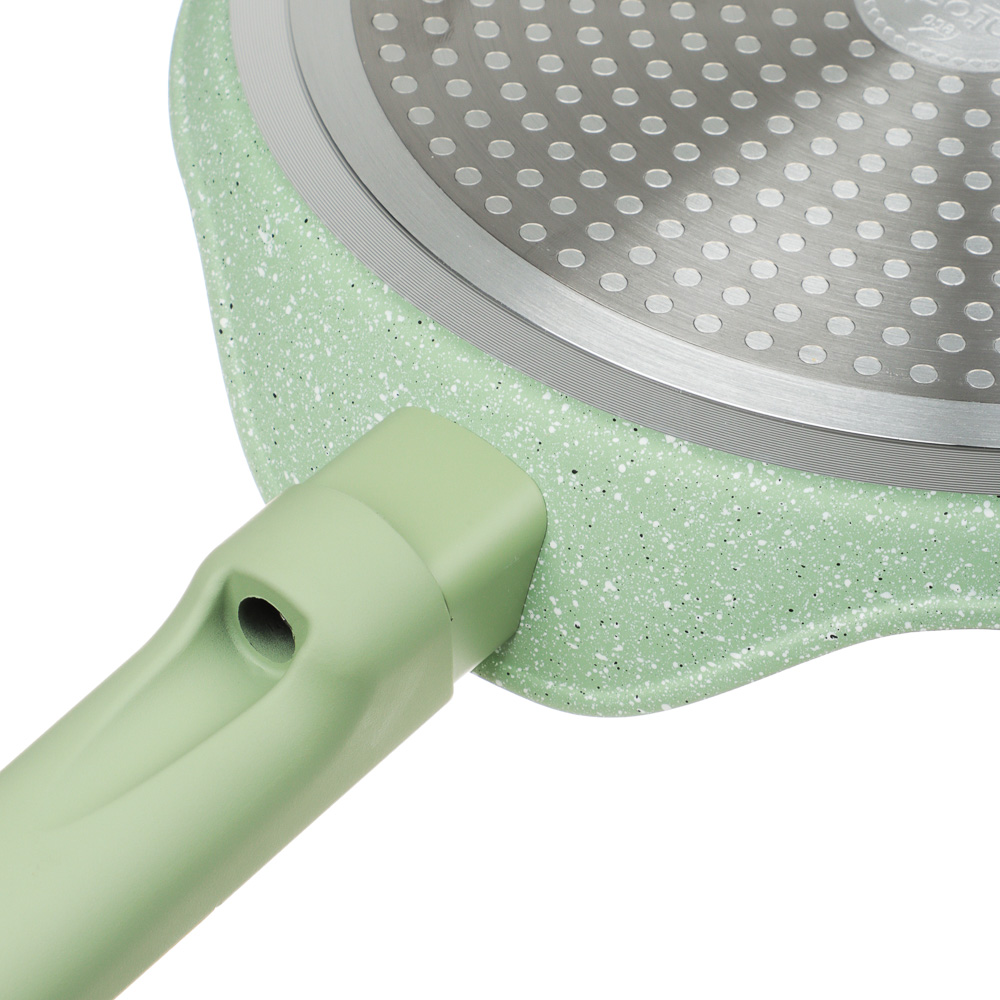 SATOSHI Дейзи Сковорода литая блинная d24см, антипригарное покрытие мрамор, индукция, 3 цвета, арт.№ 846-682