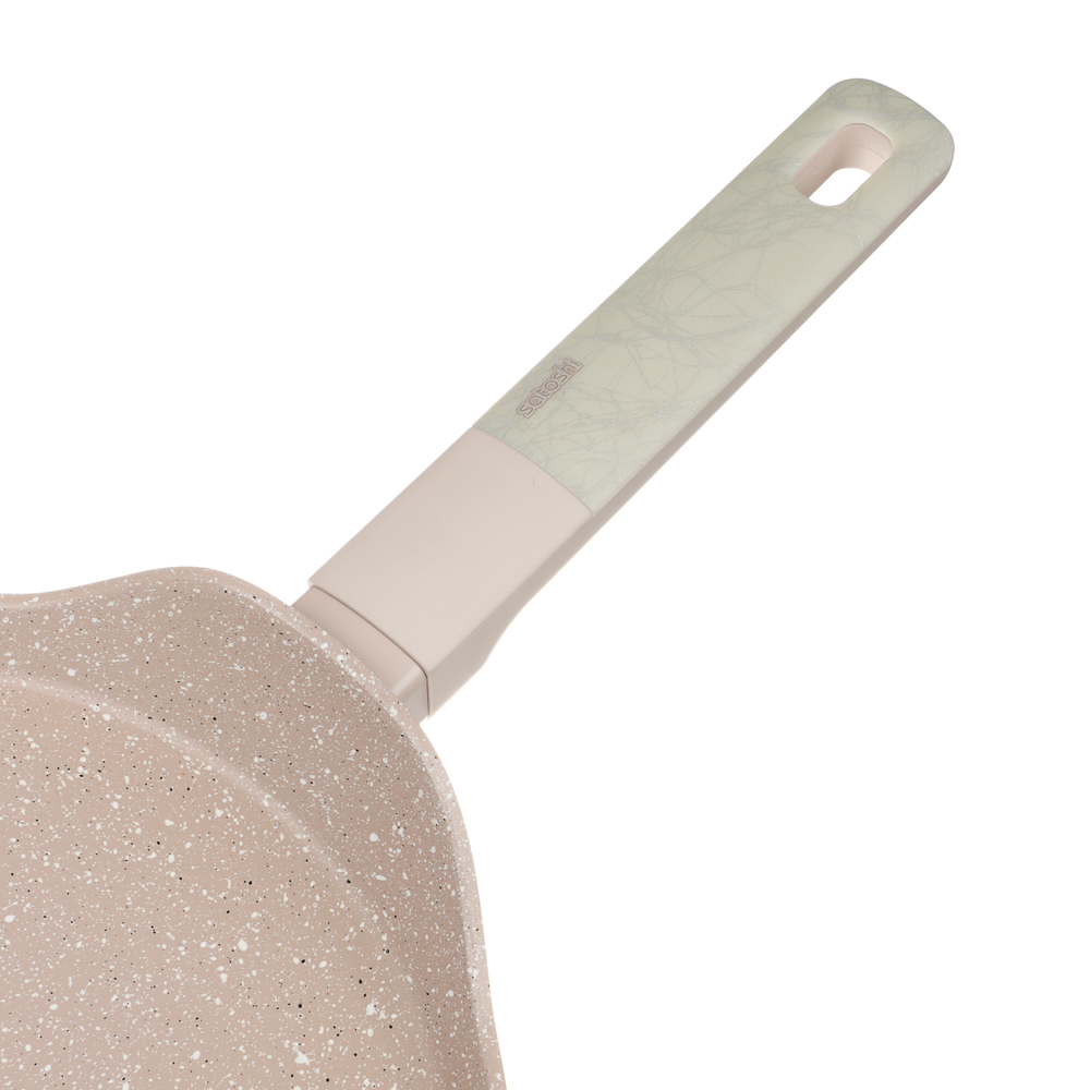 SATOSHI Дейзи Сковорода литая блинная d24см, антипригарное покрытие мрамор, индукция, 3 цвета, арт.№ 846-682