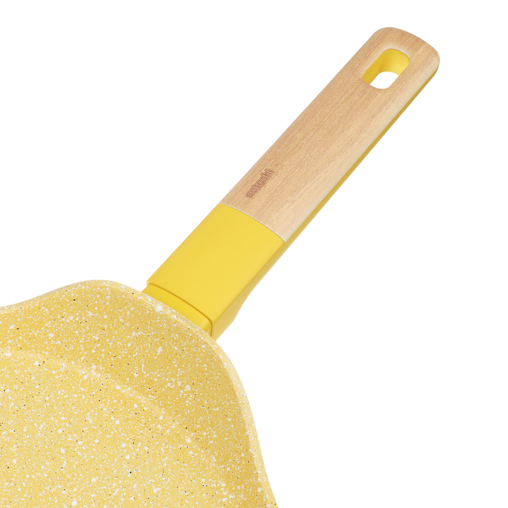 SATOSHI Дейзи Сковорода литая блинная d24см, антипригарное покрытие мрамор, индукция, 3 цвета, арт.№ 846-682