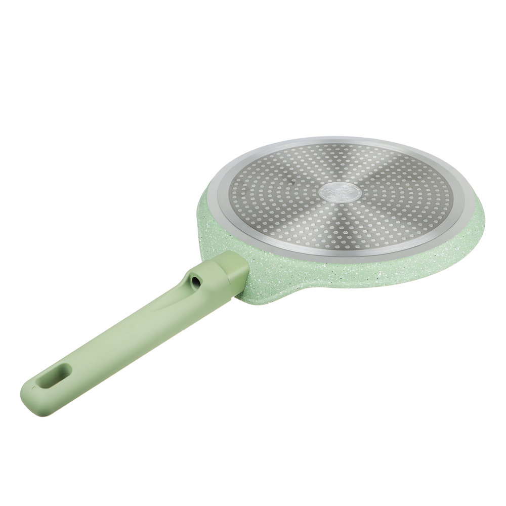 SATOSHI Дейзи Сковорода литая блинная d24см, антипригарное покрытие мрамор, индукция, 3 цвета, арт.№ 846-682