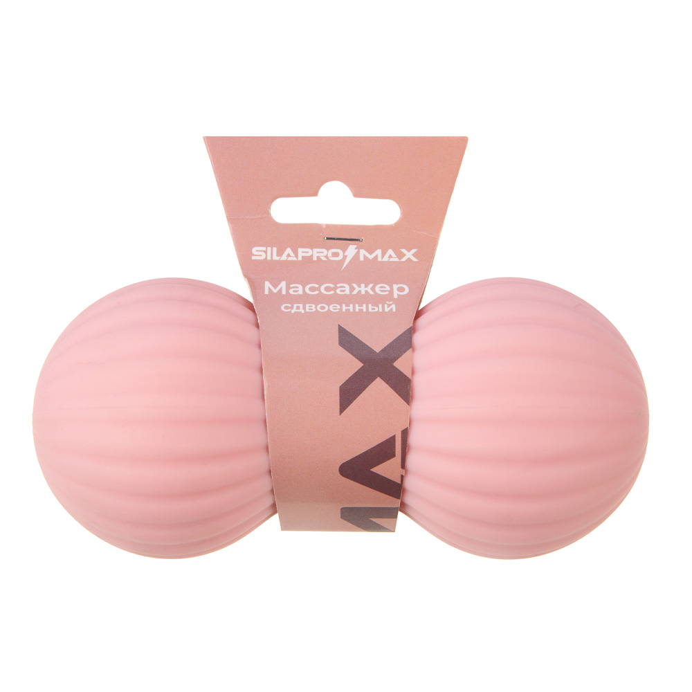 SILAPRO MAX Массажер сдвоенный, 14х6.4см, силикон, арт.№ 192-007