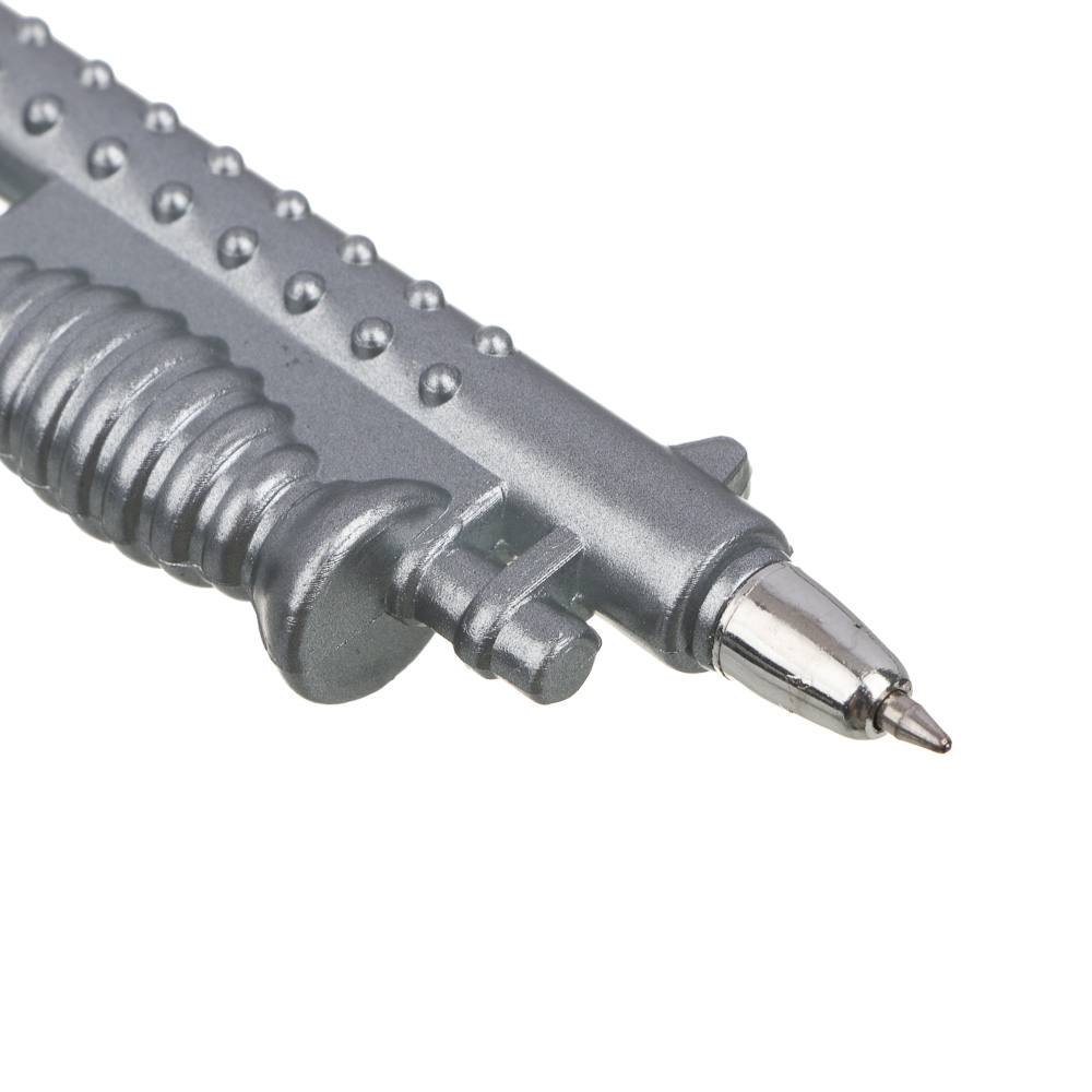 Ручка шариковая синяя, в форме винтовки, с магнитом, пластик, 16,5х3,5-4 см, 3 дизайна, арт.№ 526-010