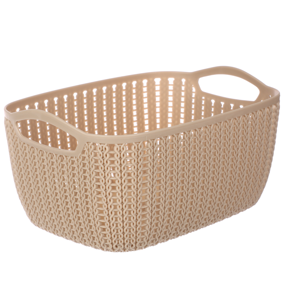 Корзинка вязаная тм VETTA, пластик, 21х16х10см, арт.№ 406-121