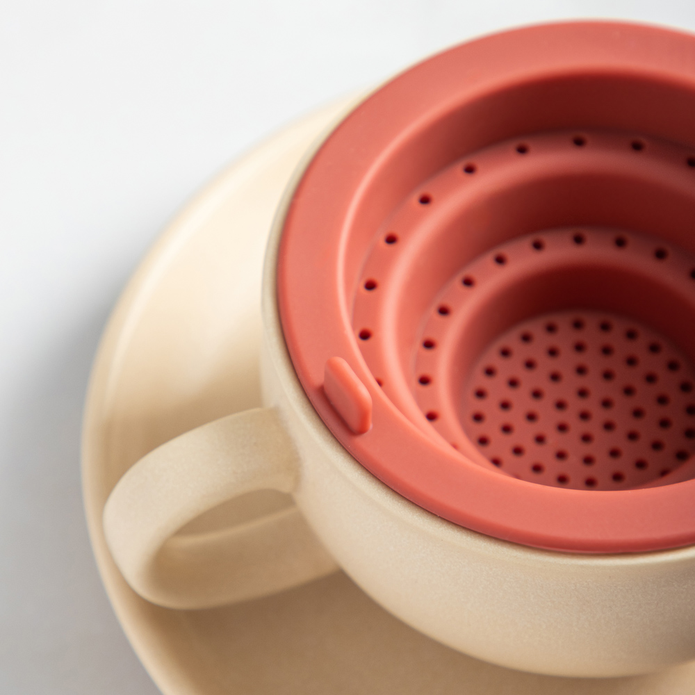VETTA Ситечко для кружки с крышкой, 9,4х5см, силикон, арт.№ 856-170