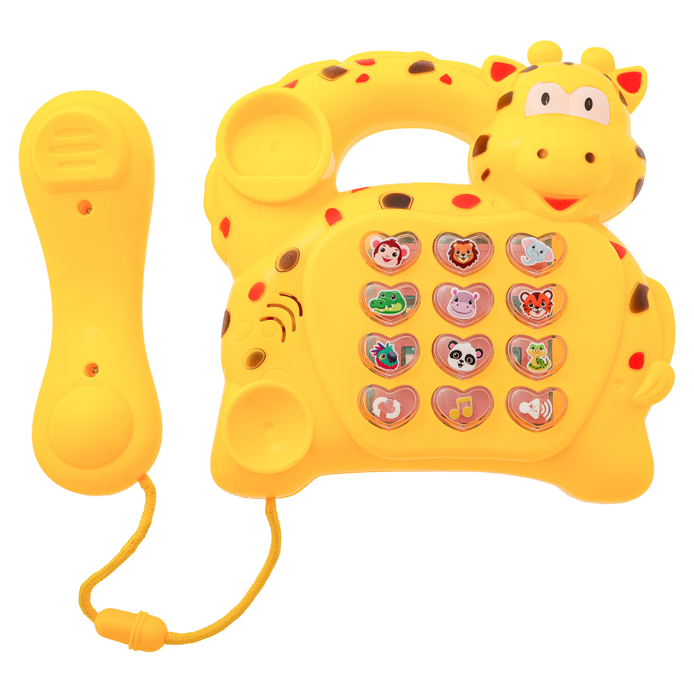 ИГРОЛЕНД Игрушка музыкальная "Телефончик", звук, свет, PP, 16х16х7см, 3хАА, арт.№ 272-010