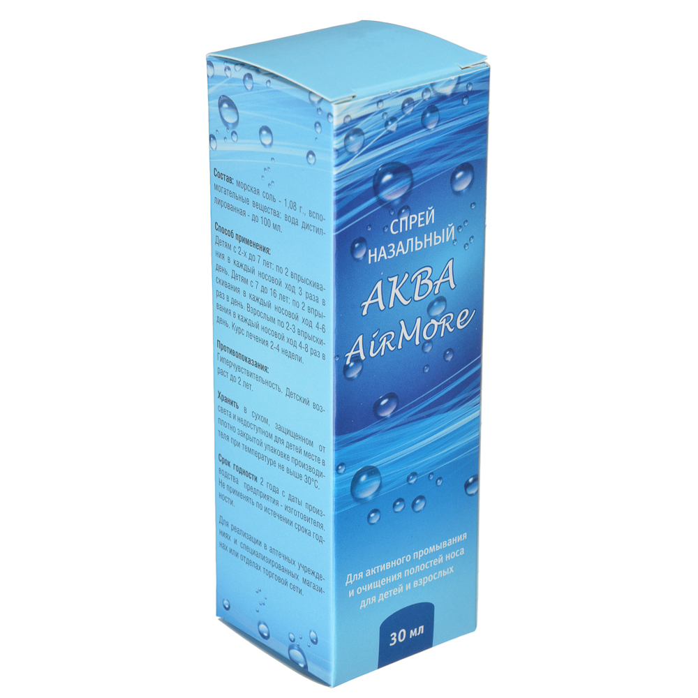 Спрей назальный AKBA Air MORE, 30мл, флакон, арт.№ 832-058