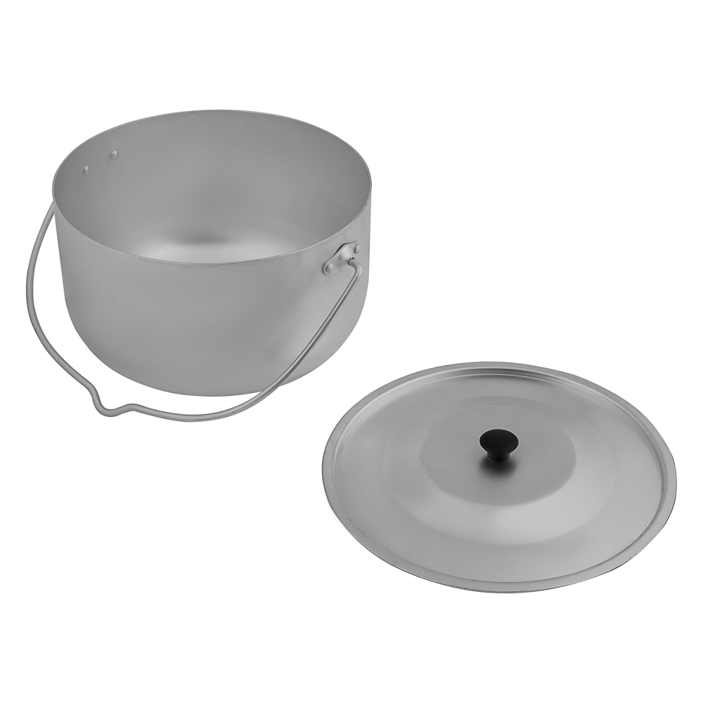 Котелок цилиндрический тм РУССО ТУРИСТО, 4,5 л, матовый, арт.№ 123-079