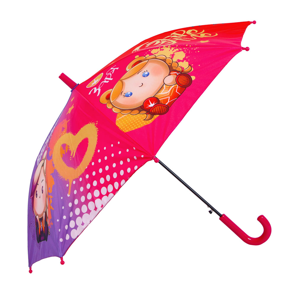 BY Русские Супергерои Зонт-трость детский, полиэстер, пластик, сплав, d82см, 8 спиц, #2, арт.№ 302-389