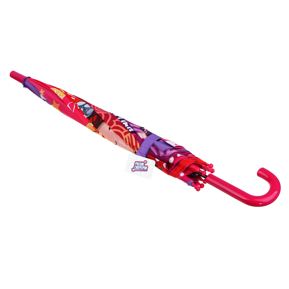 BY Русские Супергерои Зонт-трость детский, полиэстер, пластик, сплав, d82см, 8 спиц, #2, арт.№ 302-389