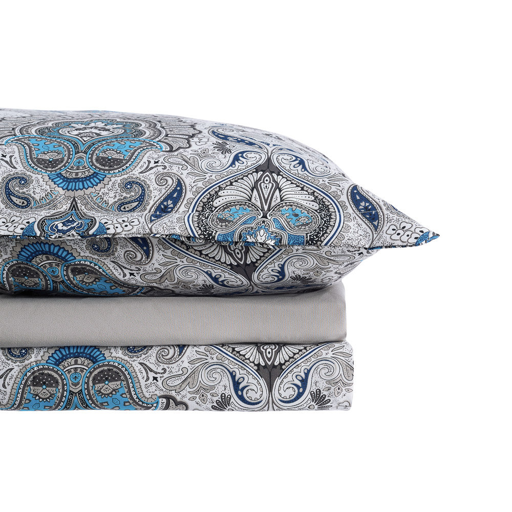 PROVANCE Нэви Комплект постельного белья 1,5 (4 предмета), микросатин, арт.№ 421-516