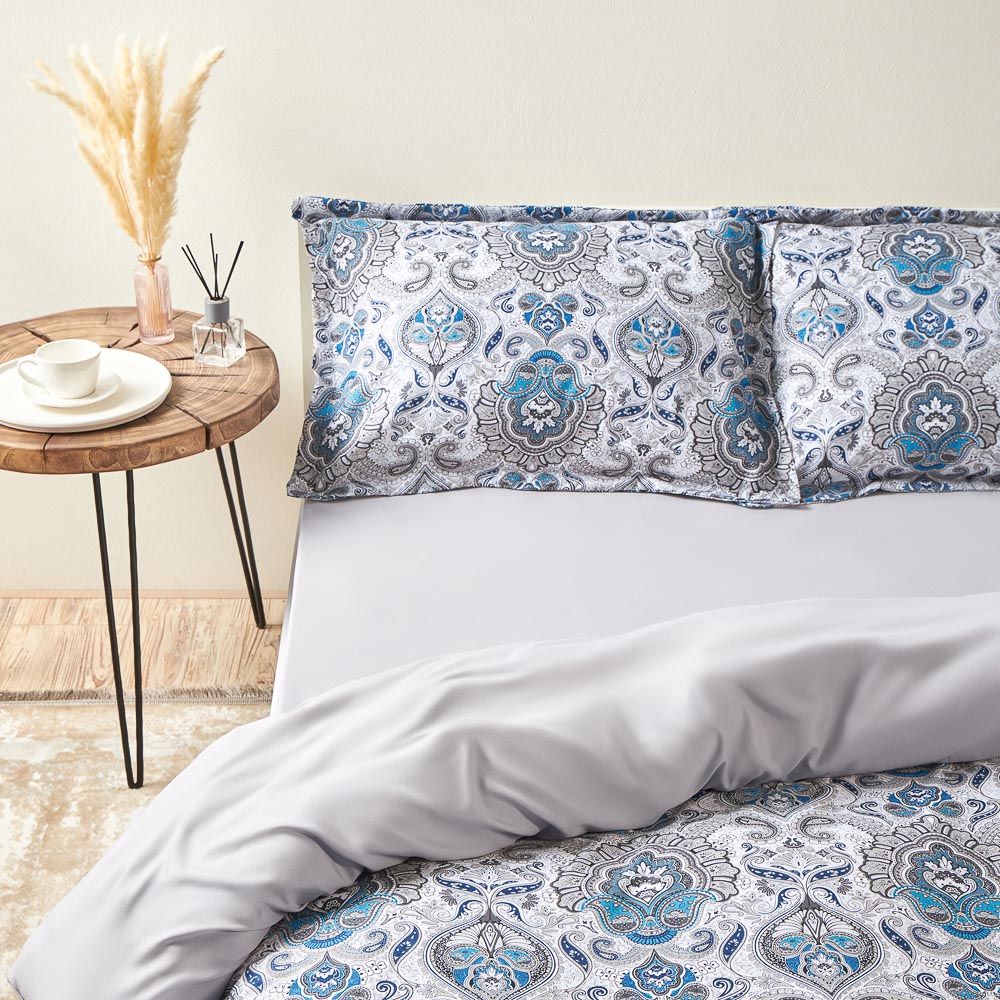 PROVANCE Нэви Комплект постельного белья евро (4 предмета), микросатин, арт.№ 421-518