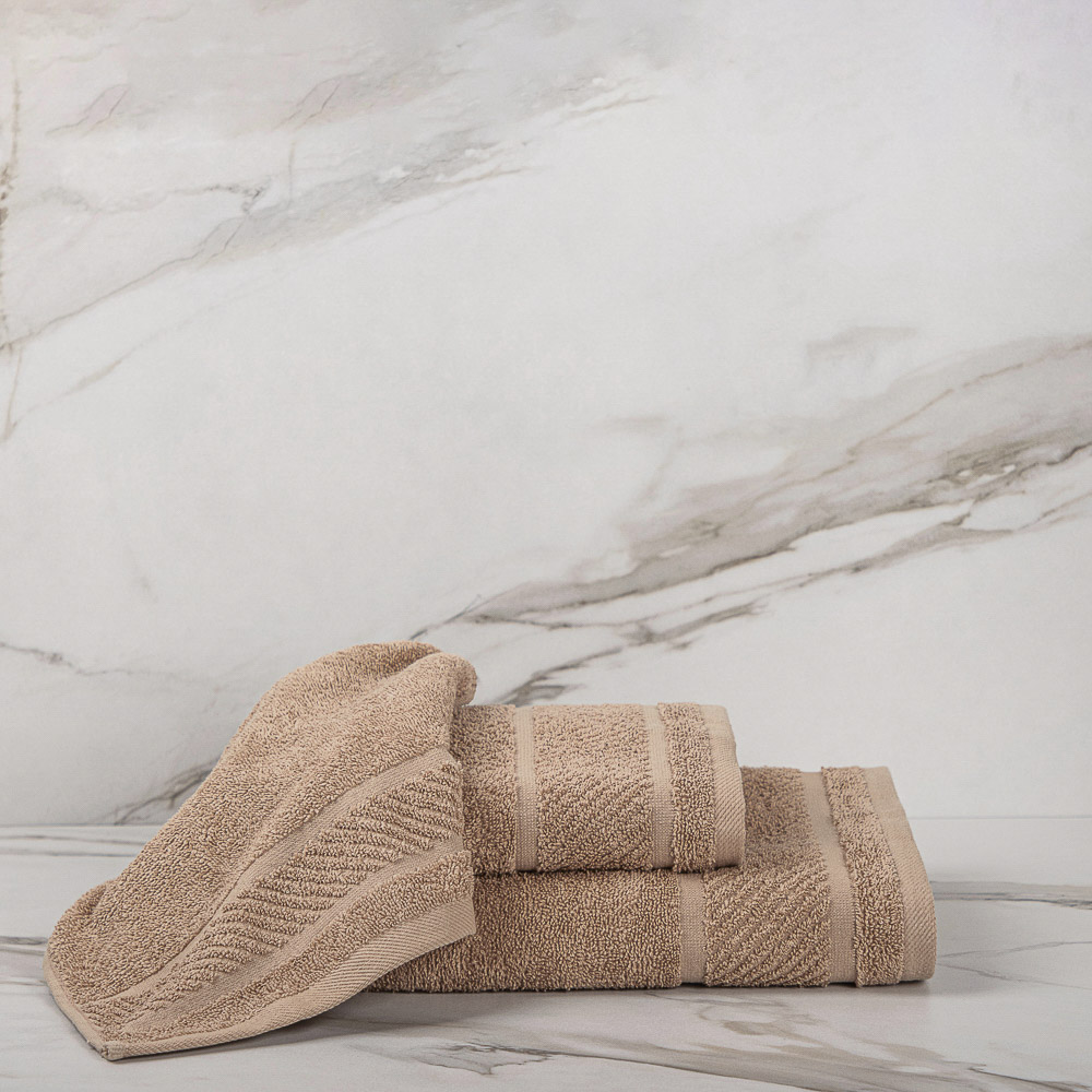 PROVANCE Виана Полотенце махровое, 100% хлопок, 50х90см, темно-бежевый, арт.№ 484-076