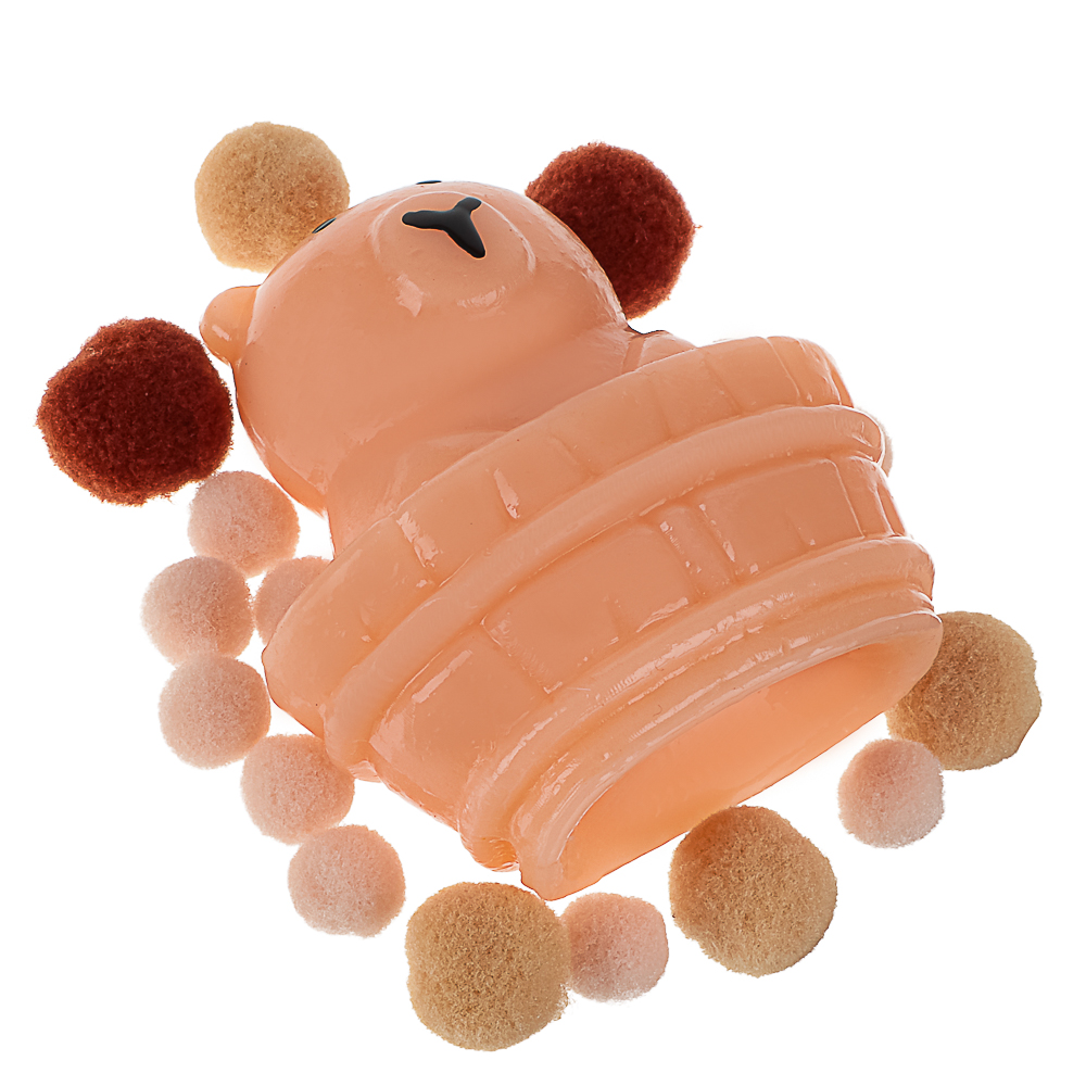 Антистресс сквиш-мялка "Капибара", TPR, 14,1х10,8х4,2см, 3 дизайна, арт.№ 297-156