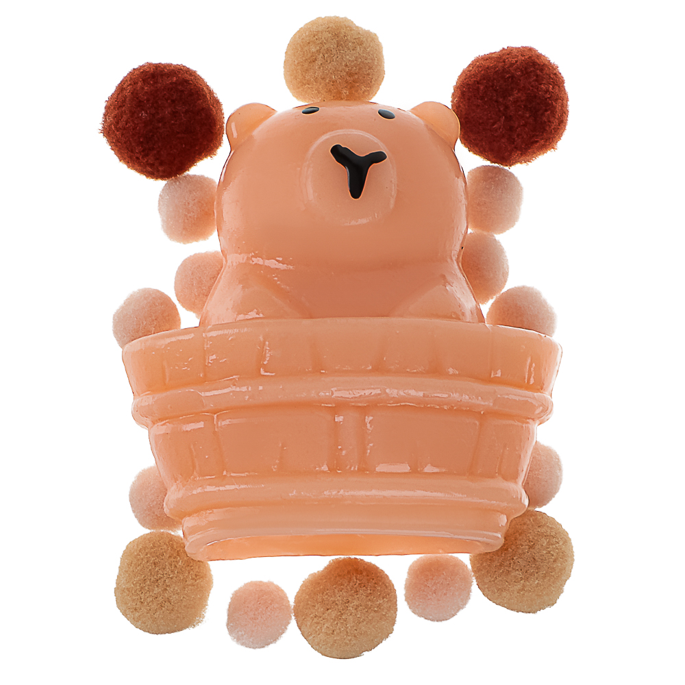 Антистресс сквиш-мялка "Капибара", TPR, 14,1х10,8х4,2см, 3 дизайна, арт.№ 297-156