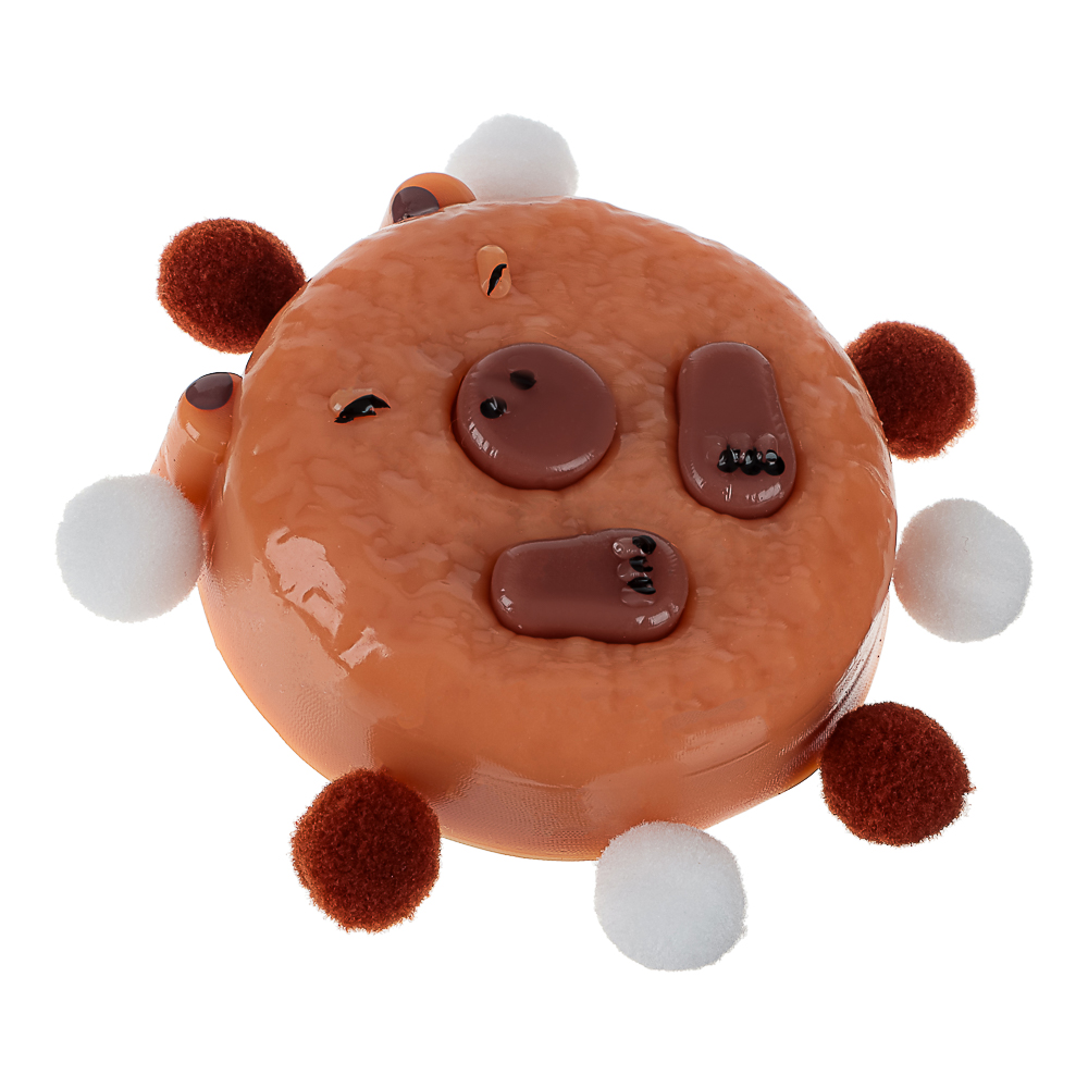 Антистресс сквиш-мялка "Капибара", TPR, 14,1х10,8х4,2см, 3 дизайна, арт.№ 297-156