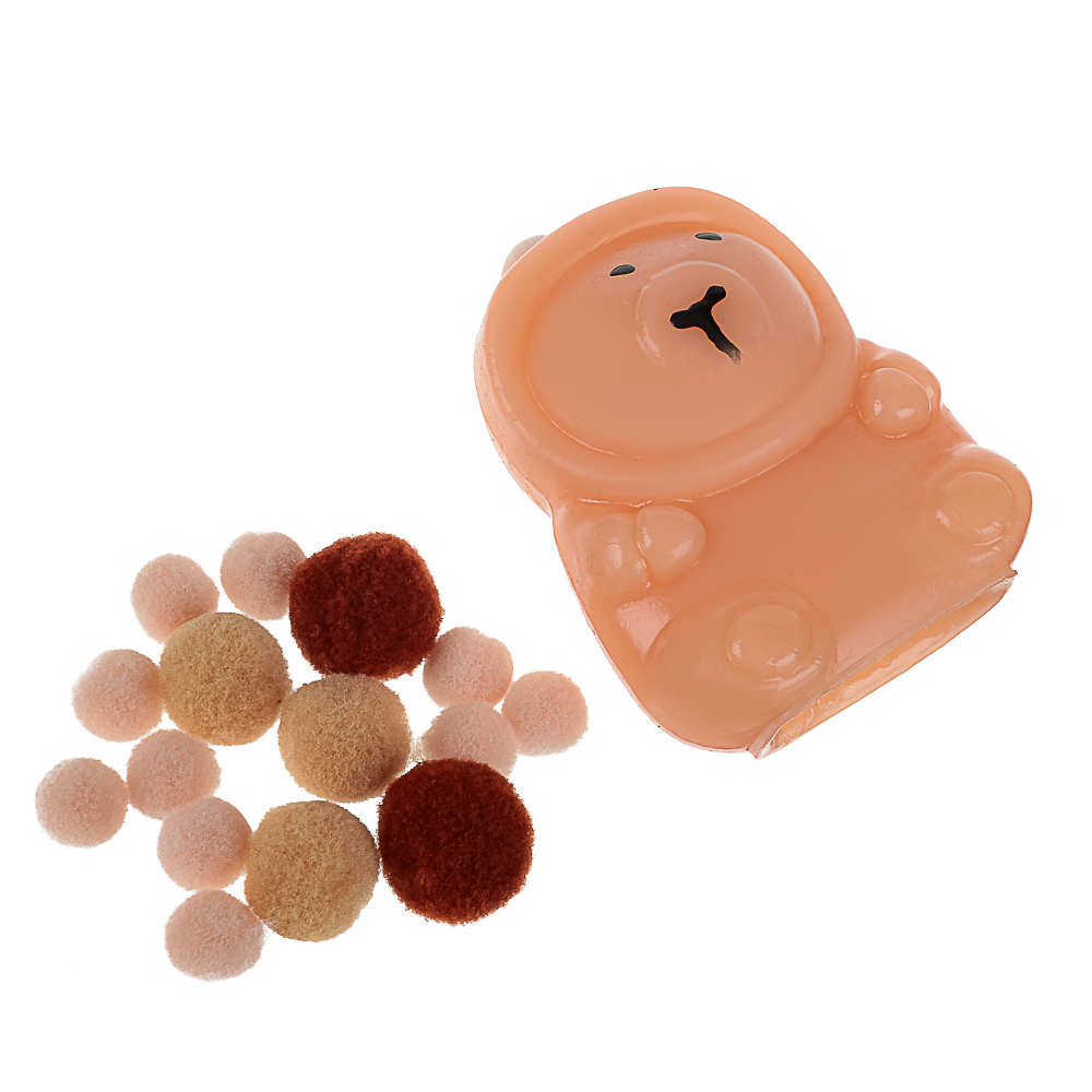 Антистресс сквиш-мялка "Капибара", TPR, 14,1х10,8х4,2см, 3 дизайна, арт.№ 297-156