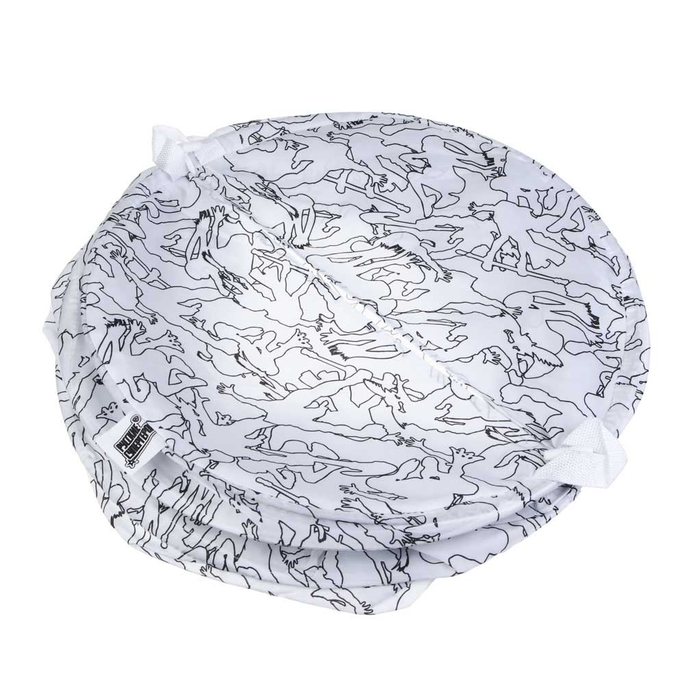 BY Русские Супергерои Корзина для белья с ручками, полиэстер, 45x45x65 см, белая, арт.№ 402-019